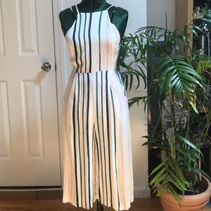 Striped Summer Midi Romper